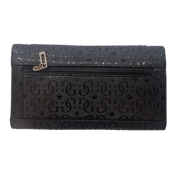 GUESS Black Monogram Logo Wallet - Picture 2 of 4